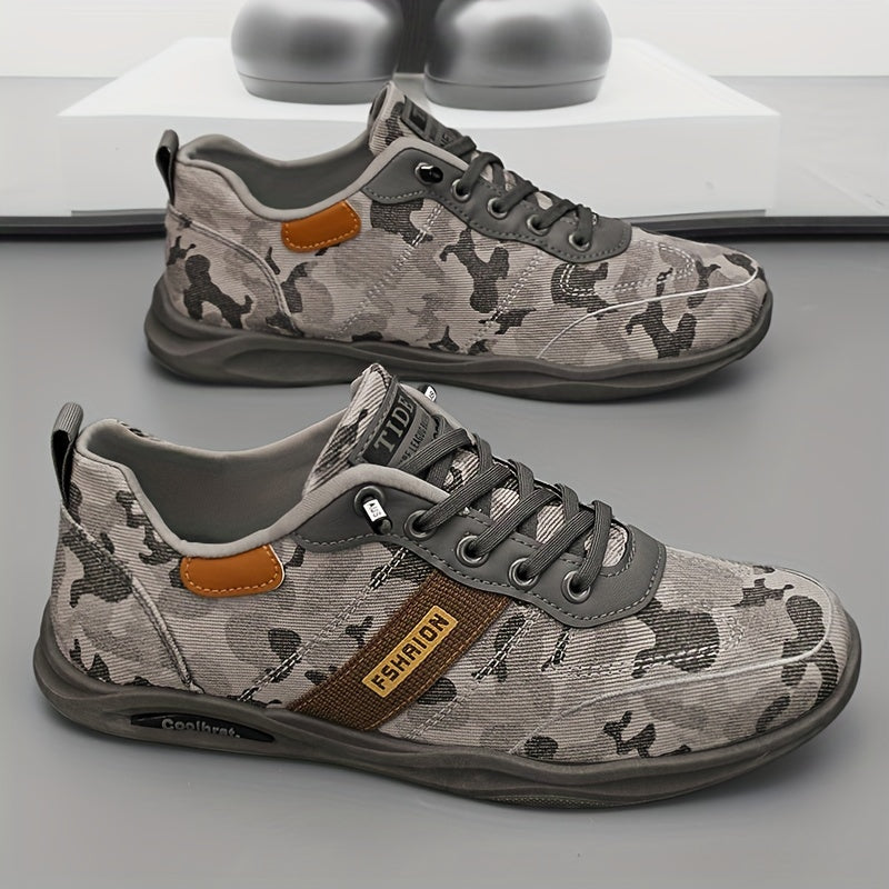 Zapatillas de skate de camuflaje ligeras para hombre para primavera y verano