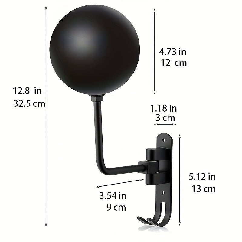 Motorcycle Helmet Rack Wall Mount Aluminum Alloy Heavy Duty Bike Helmet Holder