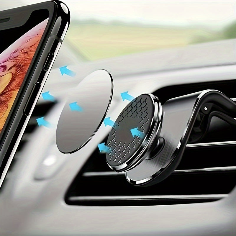 Universal avtomobil telefon uchun tutqich magnitli vent montaji 360° burilish sozlanadigan