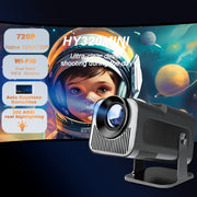 Portable 720P WiFi Projector with 4K Support, 200 Lumens