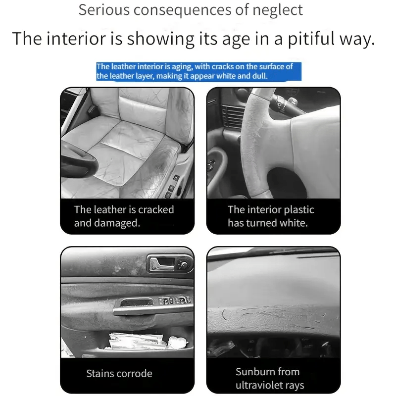 Автомобильный воск для восстановления интерьера, кожа, пластик, панель приборов, уход, паста