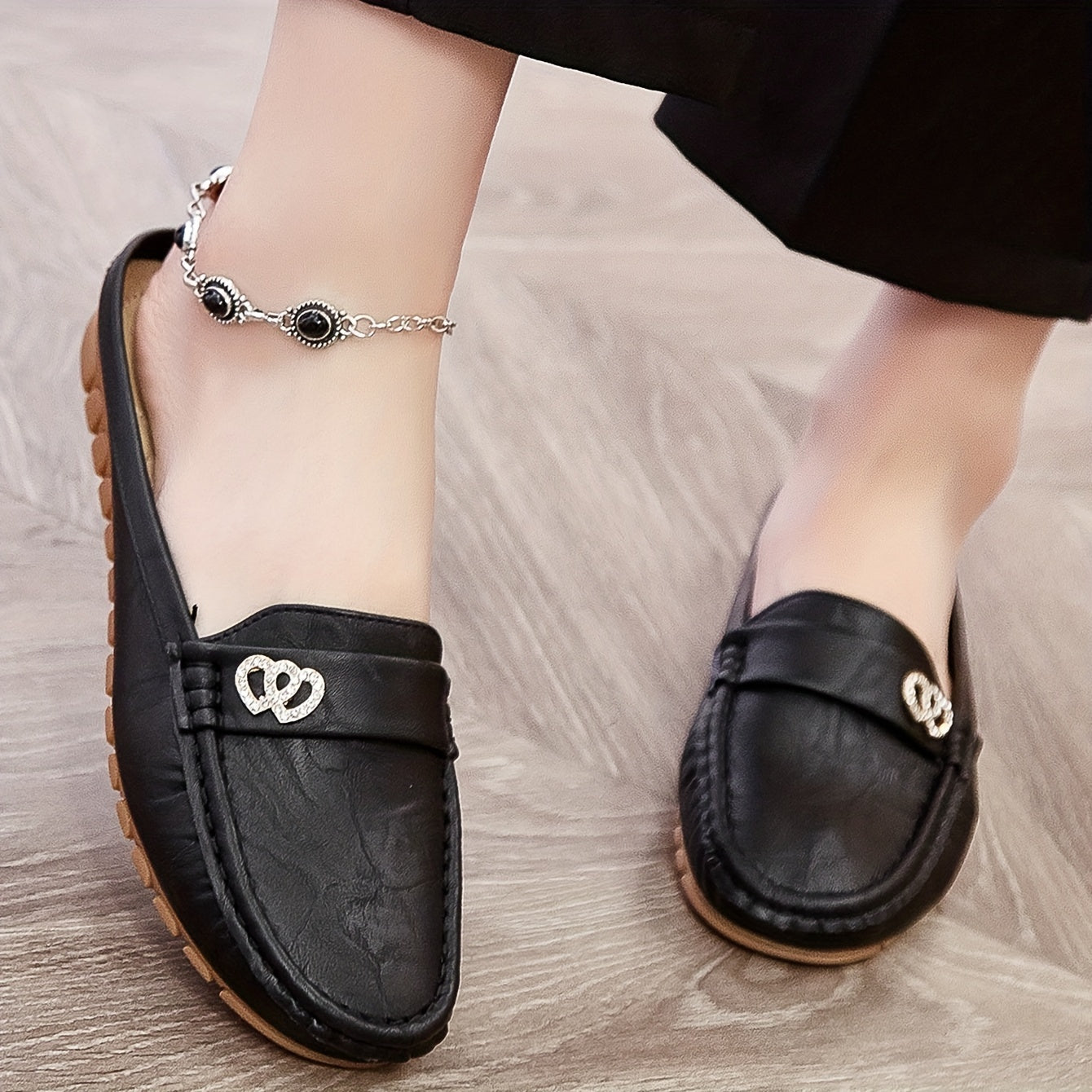 Women's Slip-On Mules with Non-Slip Sole Lightweight Casual Flat Shoes