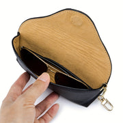 Genuine Leather Eyeglasses Case Holder with Magnetic Closure for Sunglasses and Reading Glasses