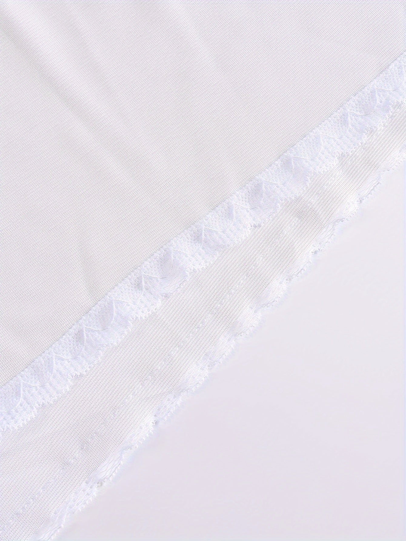 Plus Size Lace Petticoat Skirt Casual Mid-Length Polyester Elastane Solid Color