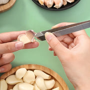 Pelador de ajo y removedor de espinas de pescado de acero inoxidable, herramienta de cocina sin batería