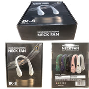 Rechargeable Bladeless Neck Fan with 5-Speed Cooling Hands-Free Outdoor Use