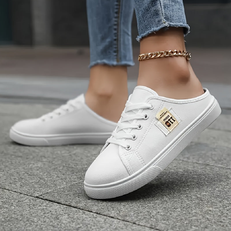 Women Casual Shoes Round Toe All-Season Fabric Upper Solid Color