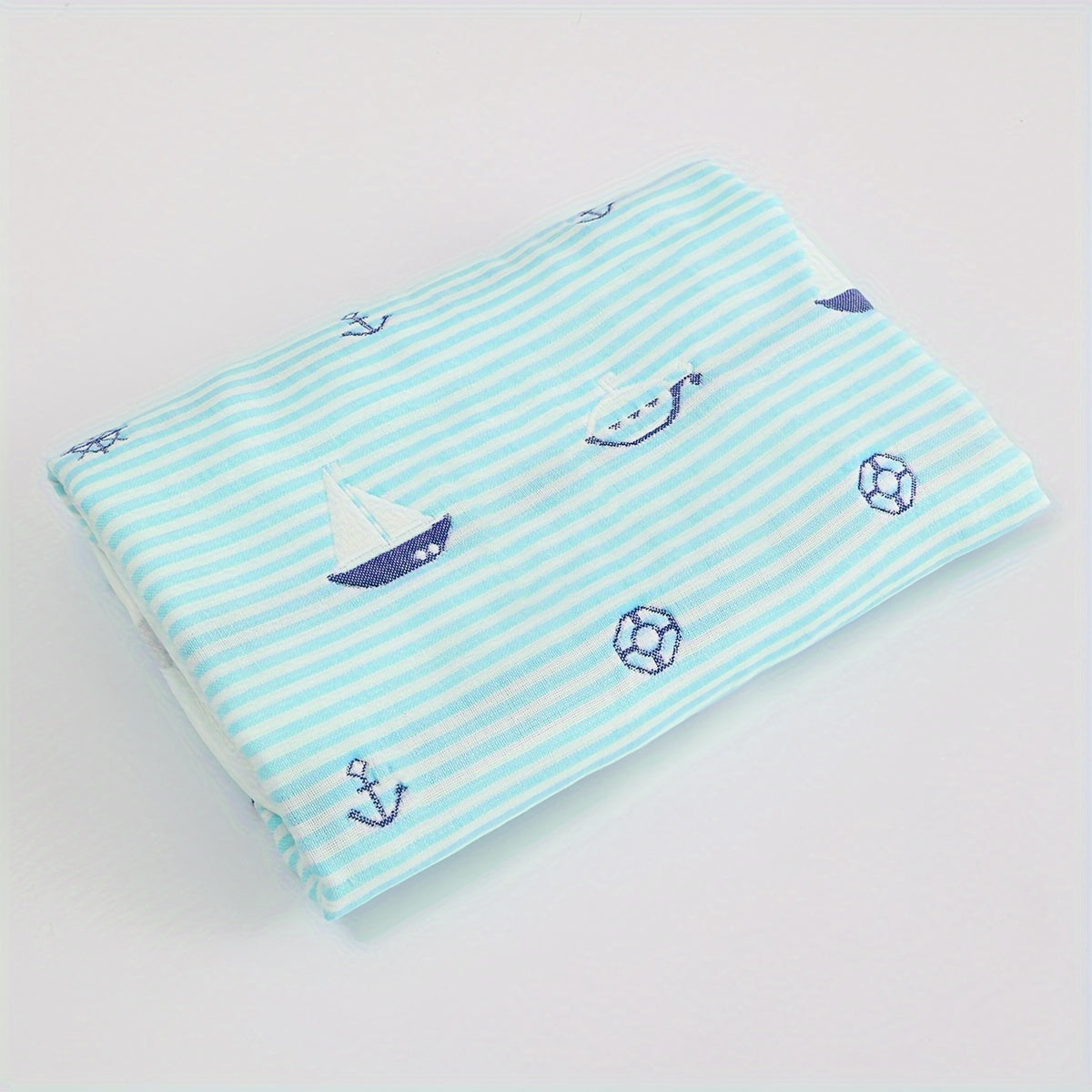 Six-Layer Gauze Baby Bath Towel with Jacquard Design for Newborns