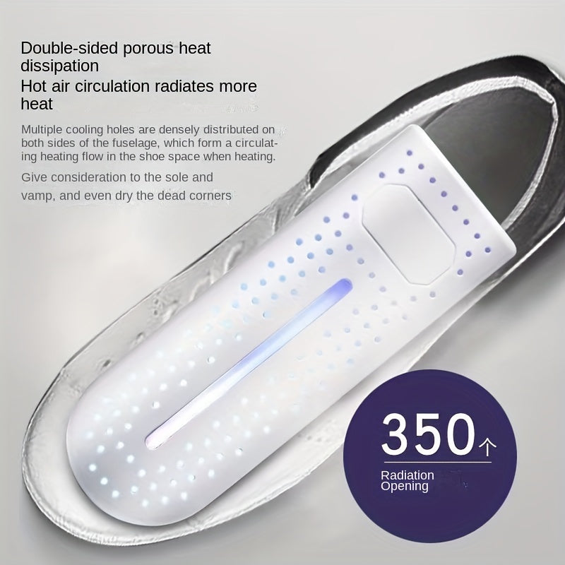 Portable USB Shoe Dryer Fast Drying Odor Elimination Home Outdoor Use