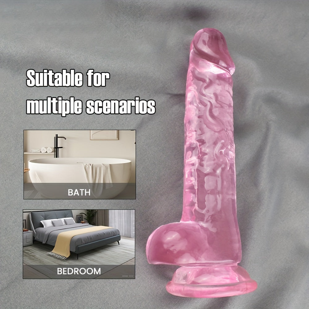 Realistic Silicone Dildo with Suction Cup for Vaginal and Anal Stimulation