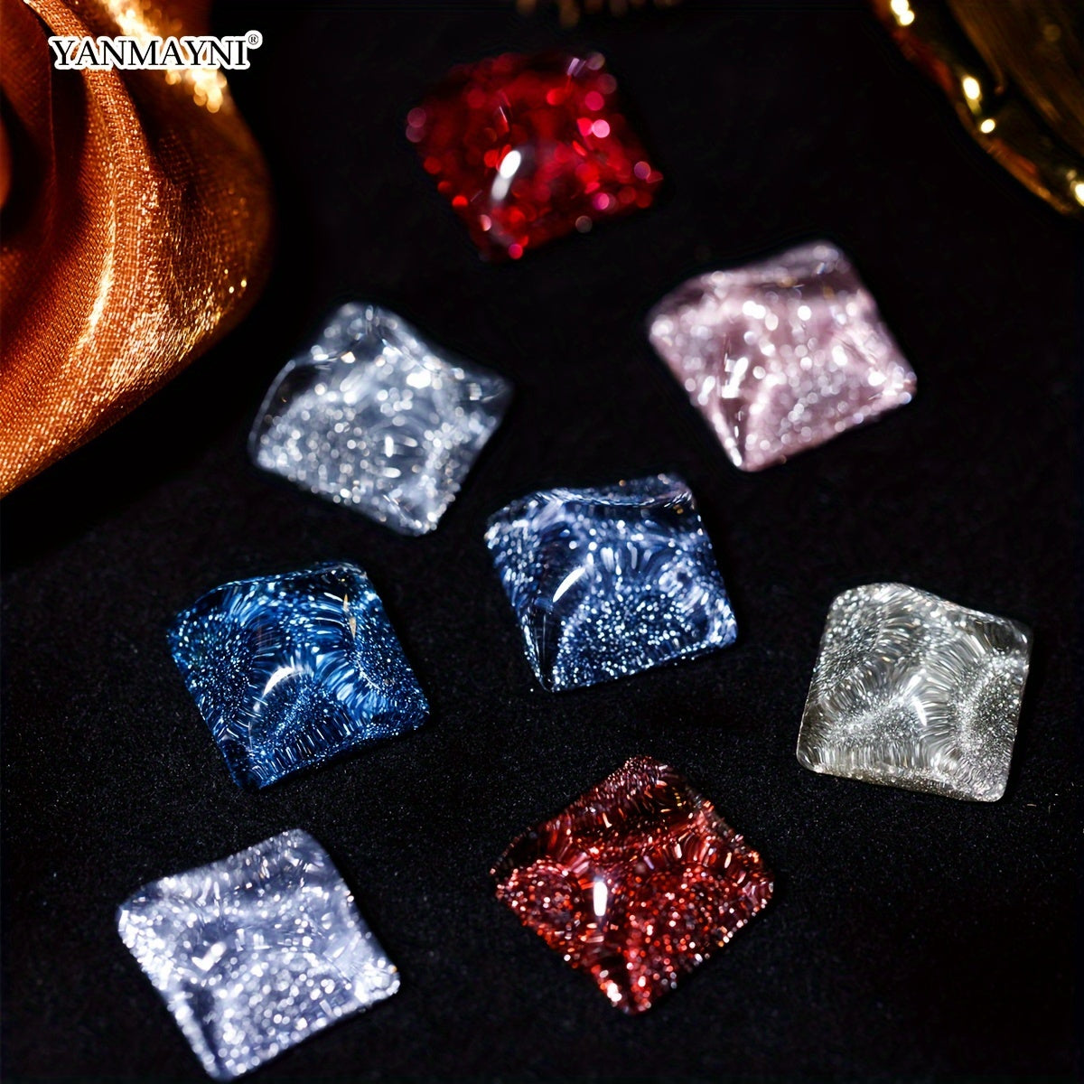 Sparkling Reflective Glitter Gel Nail Polish Disco DJ Style Fragrance-Free 7.5ml