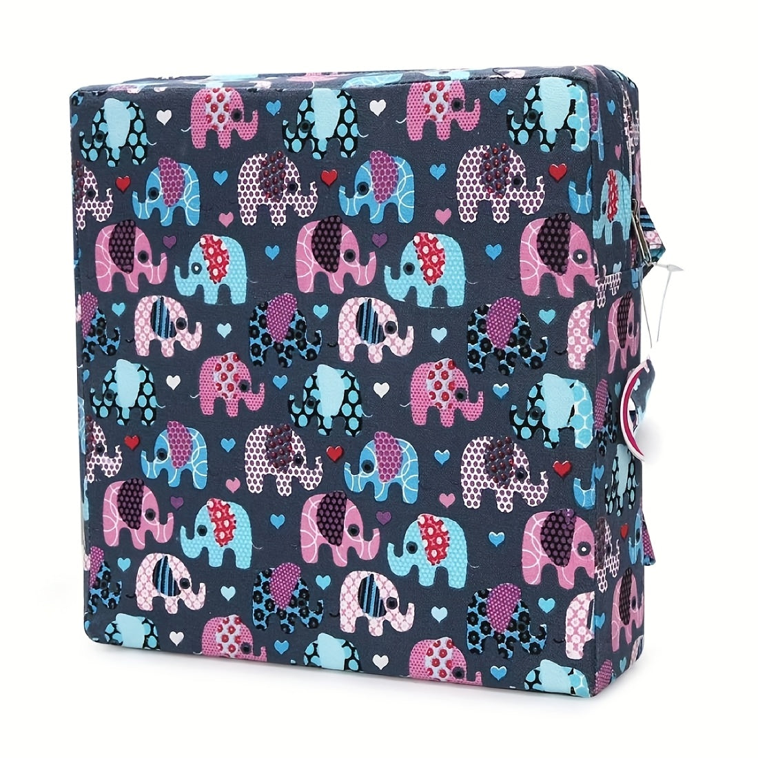 Cojín de asiento plegable con respaldo suave y cinturón para uso en el suelo en sala de estar, jardín de infancia, terraza o playa