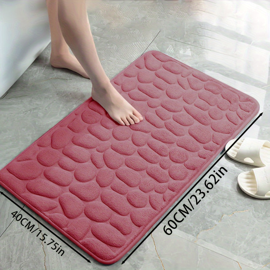 Zarif tosh naqshli poliester hammom matosi, yuqori zichlikdagi ko'pik, sirpanmaydigan to'qima dizayni. Hammom, dush, hammom bezaklari uchun juda singdiruvchi va yumshoq qulaylik.