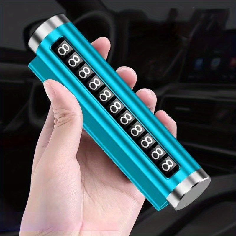 Vaqtinchalik to'xtash uchun telefon raqami plakati, transport vositasi aksessuari, yuqori haroratga chidamli