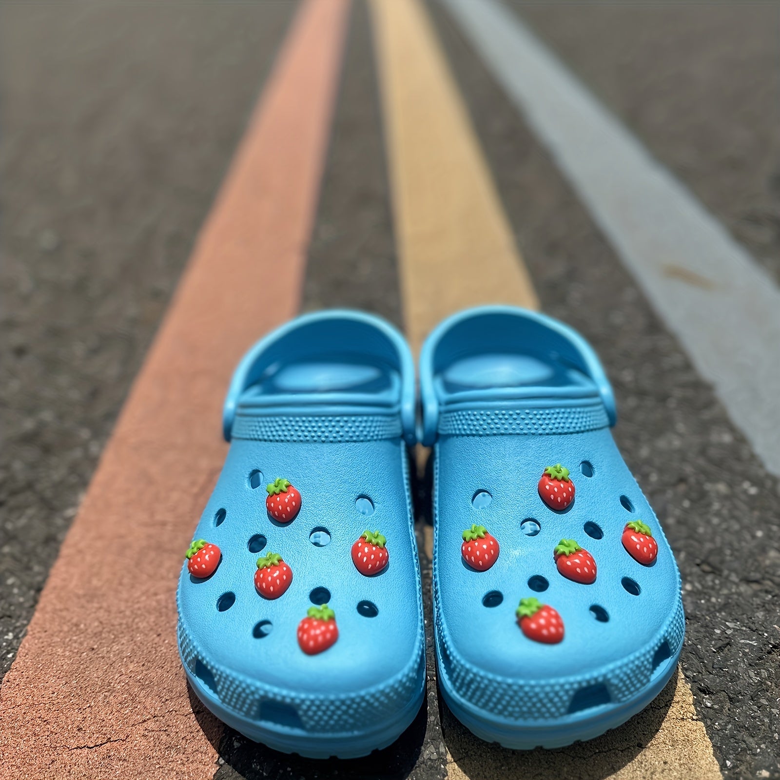 Kids Girl Silicone Strawberry Shoe Charms for Clogs and Garden Decor
