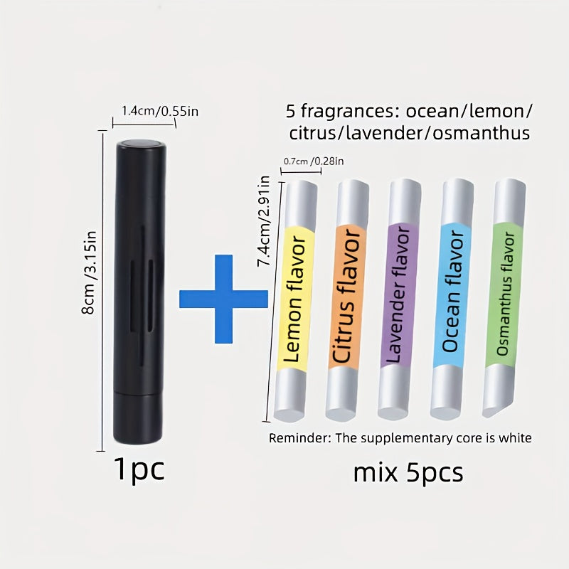 Car Air Outlet Aromatherapy Diffuser with 5 Scent Variants and Essential Oil Tablets