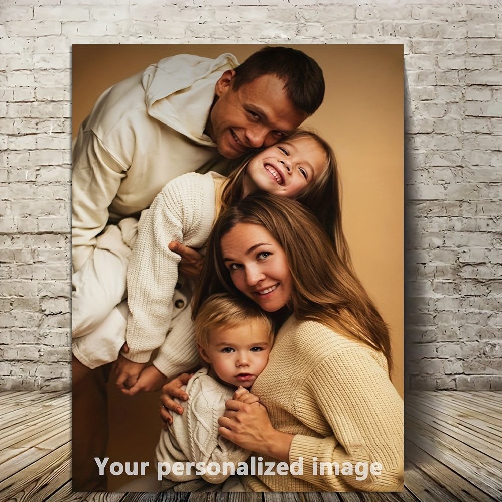 Персонализированный семейный и парный фотоальбом - УФ-печать коллекции сувениров на индивидуальном холсте размером 16x24 дюйма, персонализированная печать фотографий, размер: 40x60 см