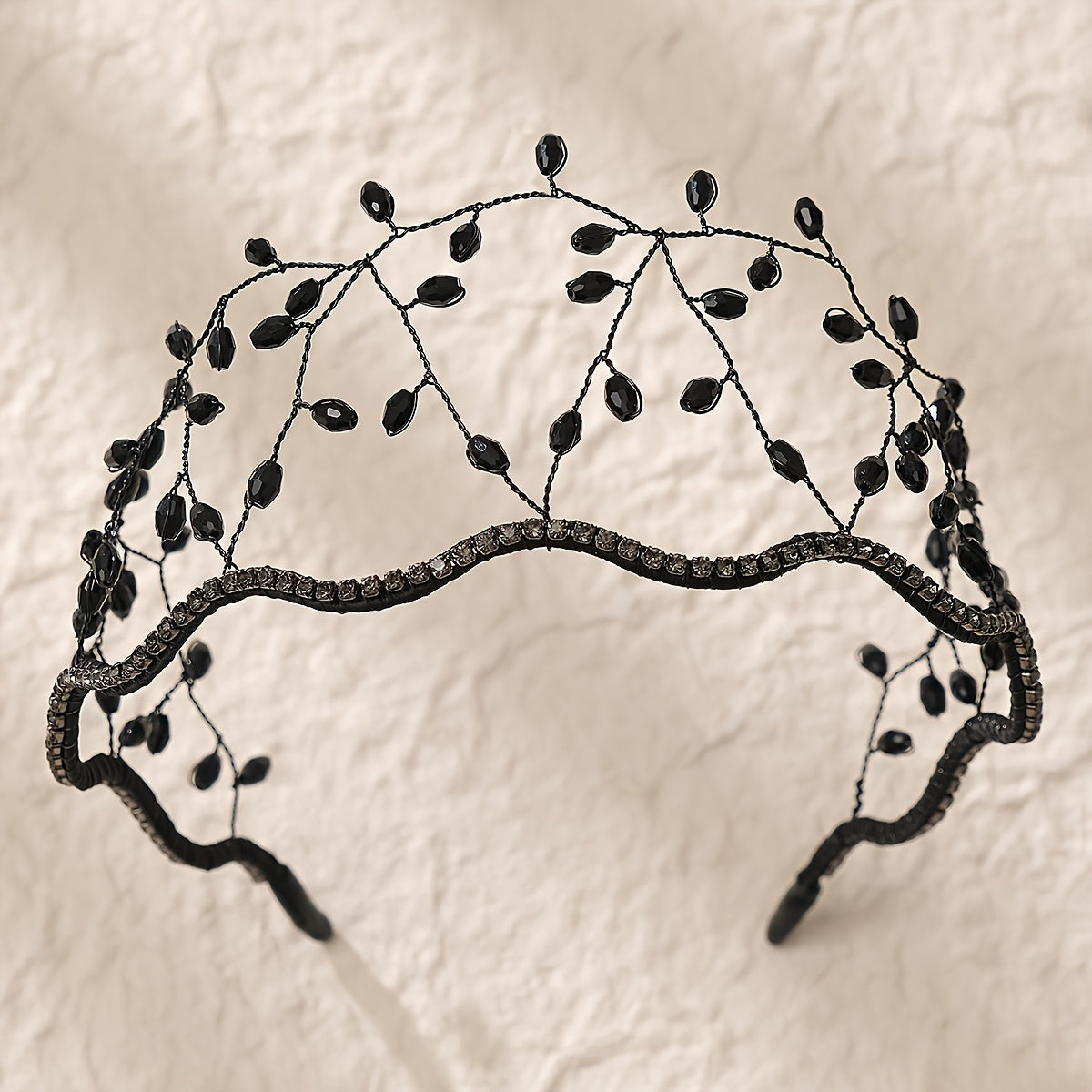 Qoʻlda tayyorlangan Miallo romantik toʻy soati, kristalli bejirimli bosh band, toʻy soch aksessuari