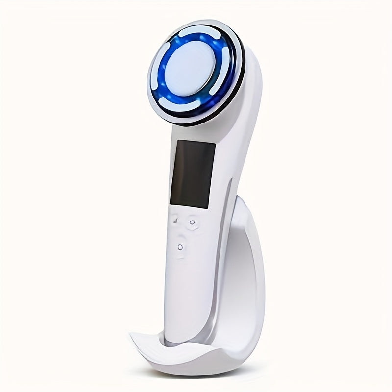 Facial Massager USB Rechargeable Light Beige Skin Care Tool for Women at Home