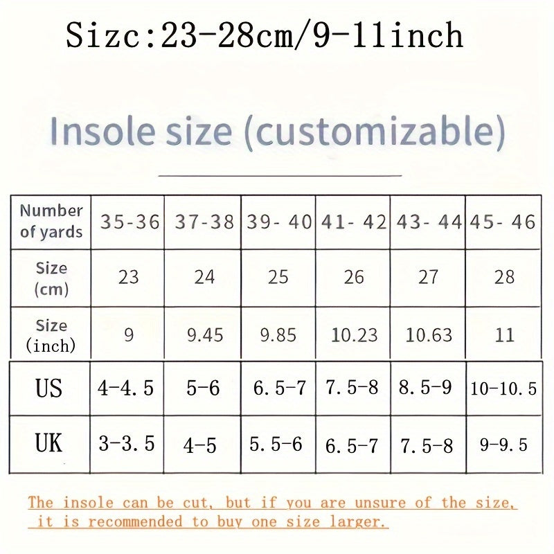 Unisex Memory Foam Insoles with Targeted Foot Support for Athletic Shoes