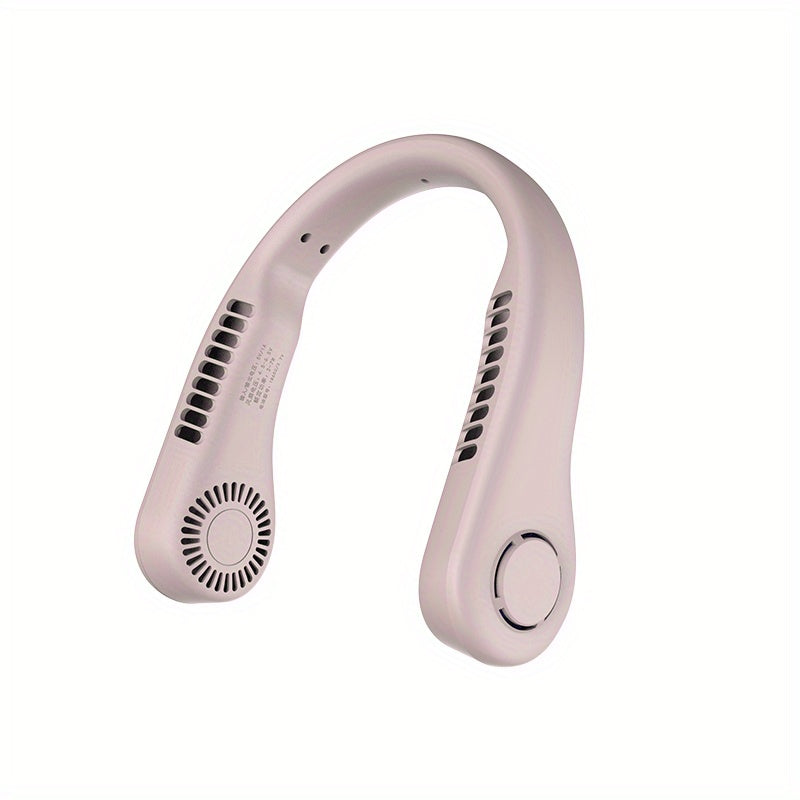 Rechargeable Portable Neck Fan with Silent Turbine for Outdoor Cooling