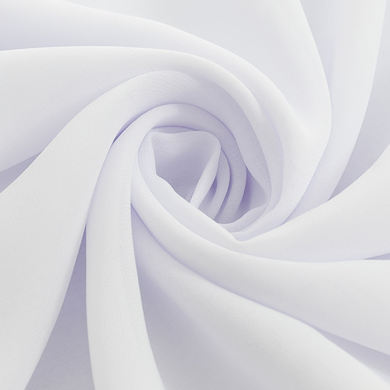 White Sheer Voile Curtains 2 Panels for Kitchen Bedroom Living Room Breathable Window Treatment