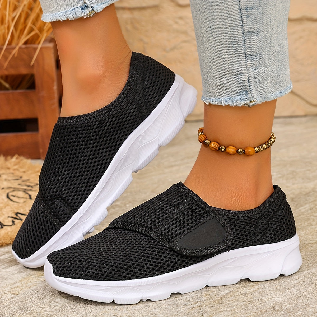 Unisex Orthopedic Sneakers for Wide Swollen Feet Adjustable Soft Soles