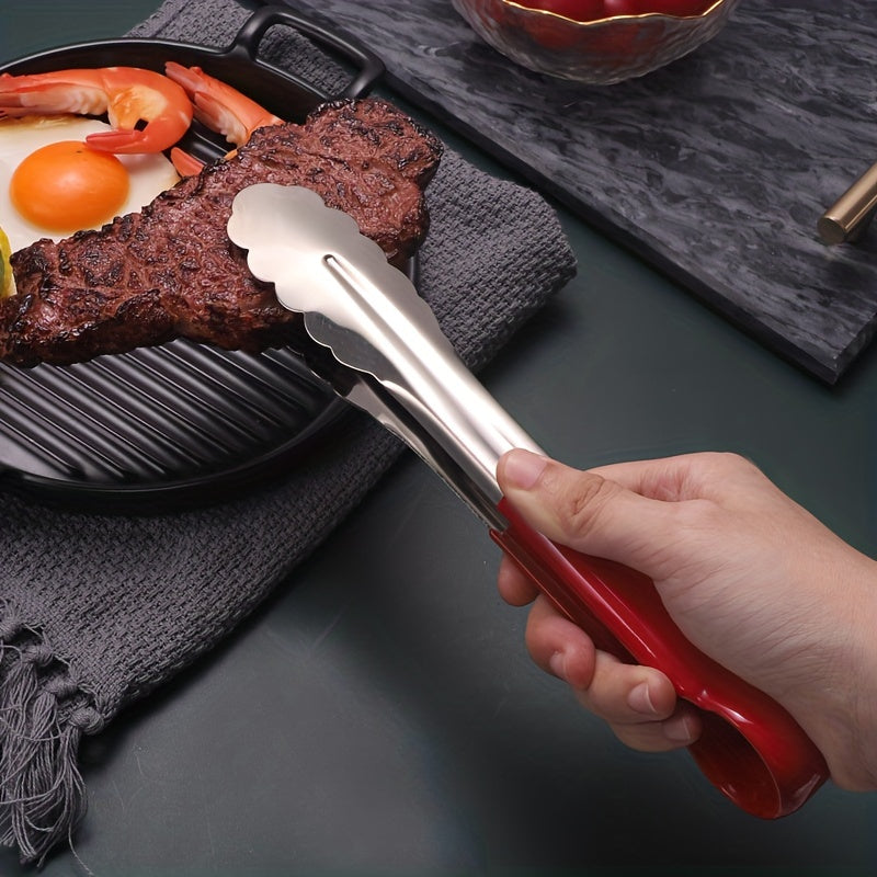 Stainless Steel Kitchen Tongs for BBQ and Serving Non-Slip Multi-Functional