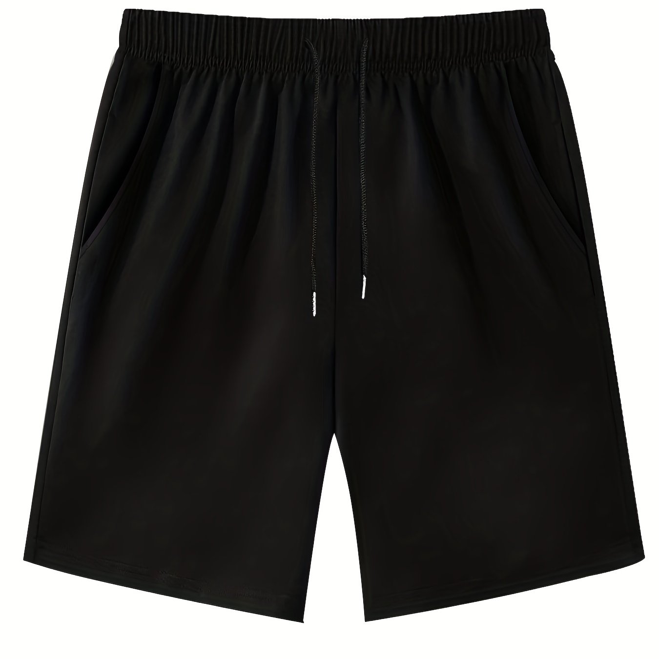 Large Knit Shorts for Women Solid Color Drawstring Casual Stretchy Large Size