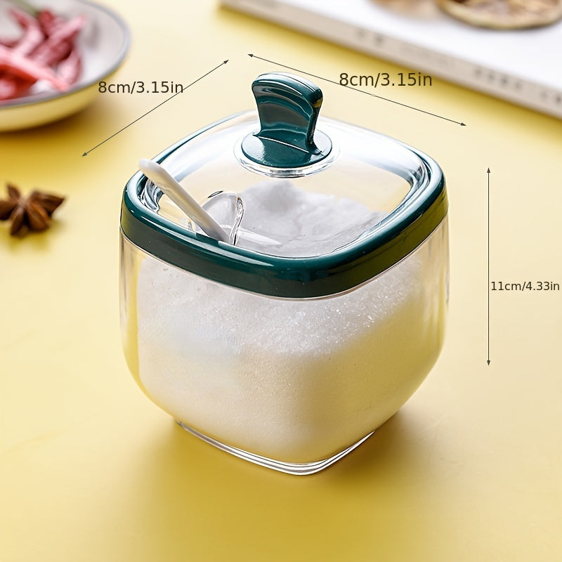 Kitchen Seasoning Set with Salt Shaker, Seasoning Box, and Bottles