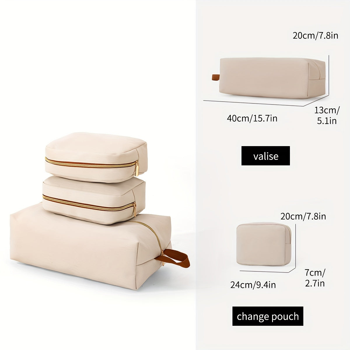 40L Travel Backpack with USB Charging and Packing Cubes for Weekender College Office Khaki