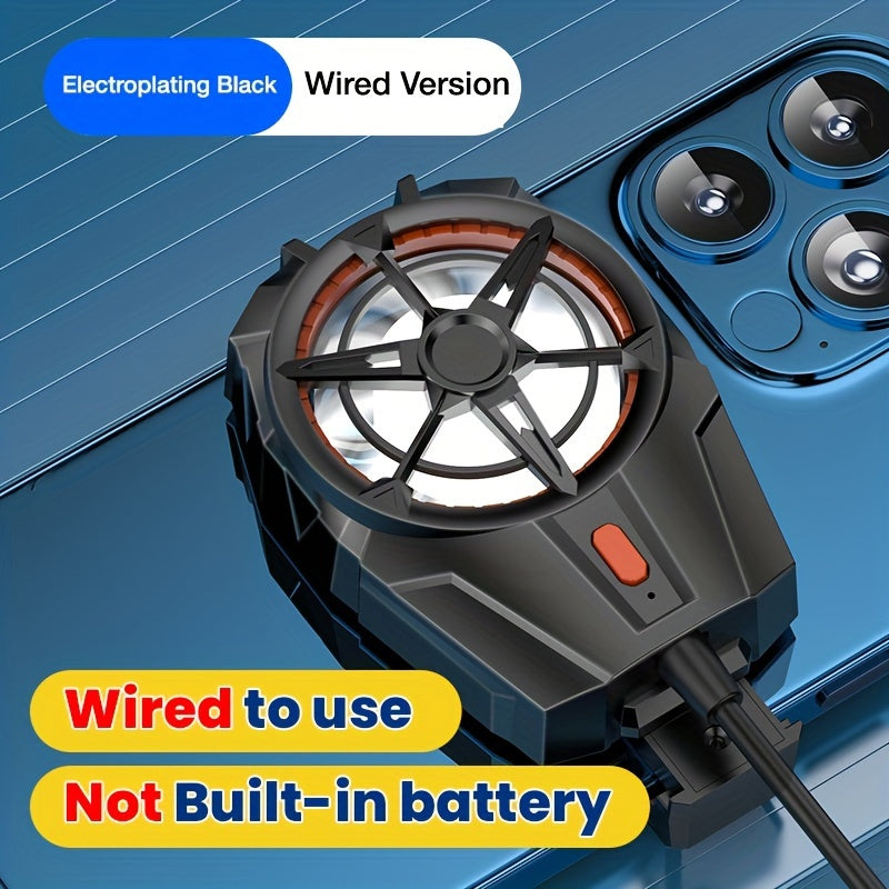 Smartphone Cooling Fan with Rechargeable Lithium-Polymer Battery 3-Speed Adjustable Quiet Operation