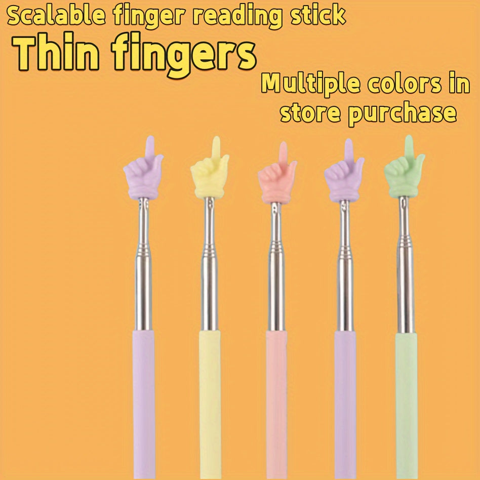 Adjustable Classroom Teaching Pointer Stick for Whiteboards and Reading Books Portable and Stainless Steel