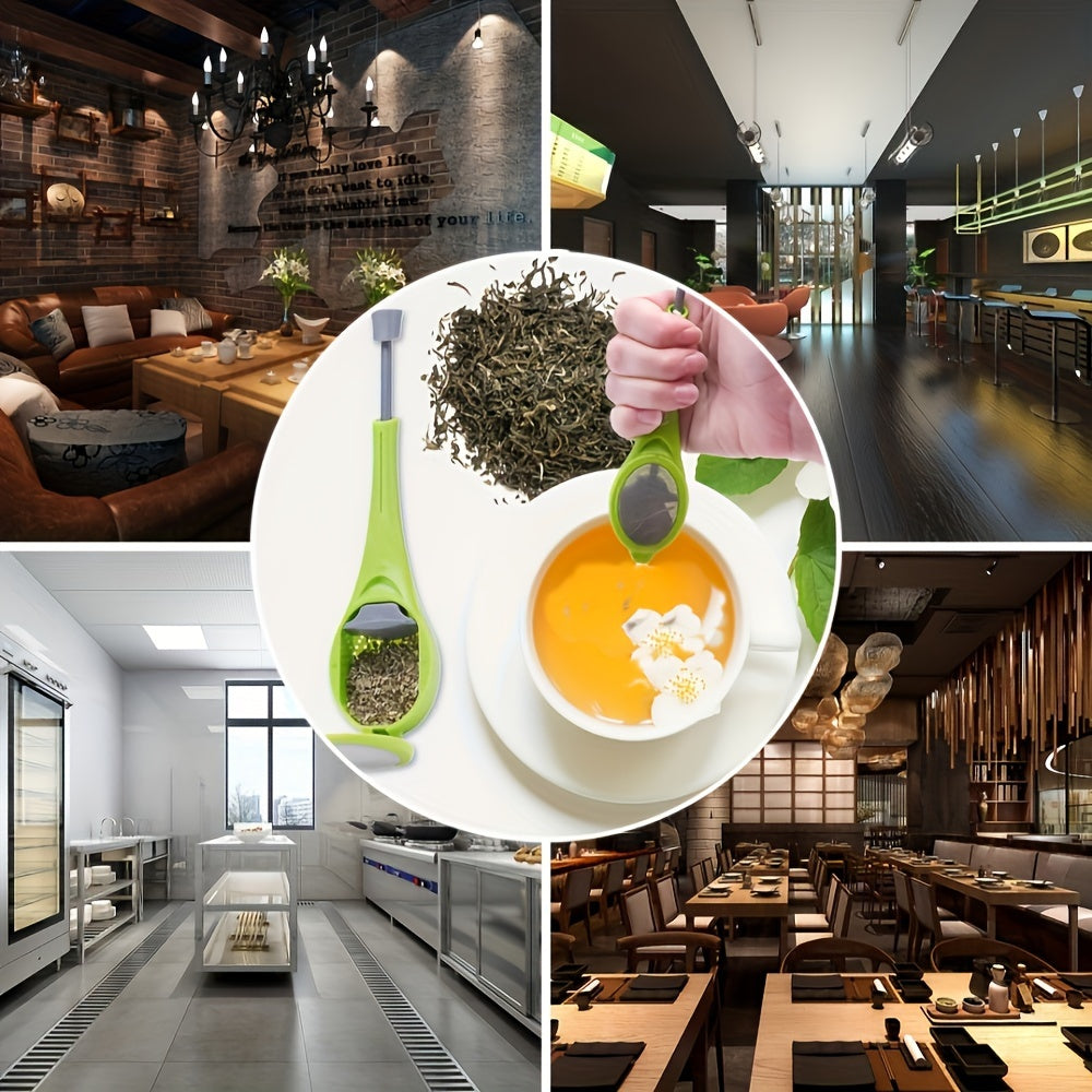 Easy-Pour Tea Infuser for Loose Leaf Tea Drip-Free Food-Grade Plastic Metal