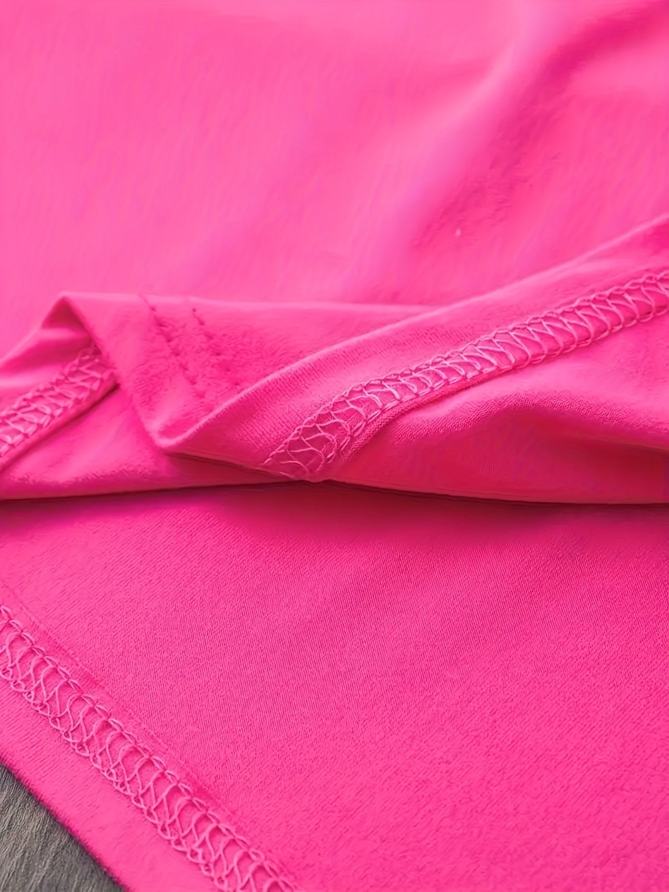 Plus Size Women's Pink Graphic T-Shirt Short Sleeve Summer Beach Wear