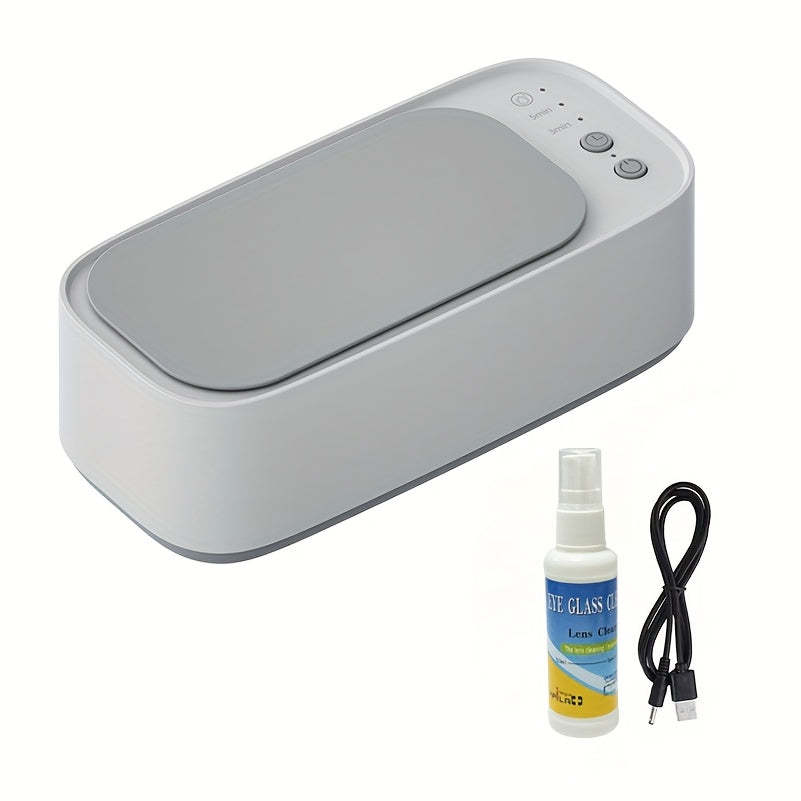 Multifunctional Glasses Cleaner Machine Battery Powered Compact Travel Eyewear Cleaner