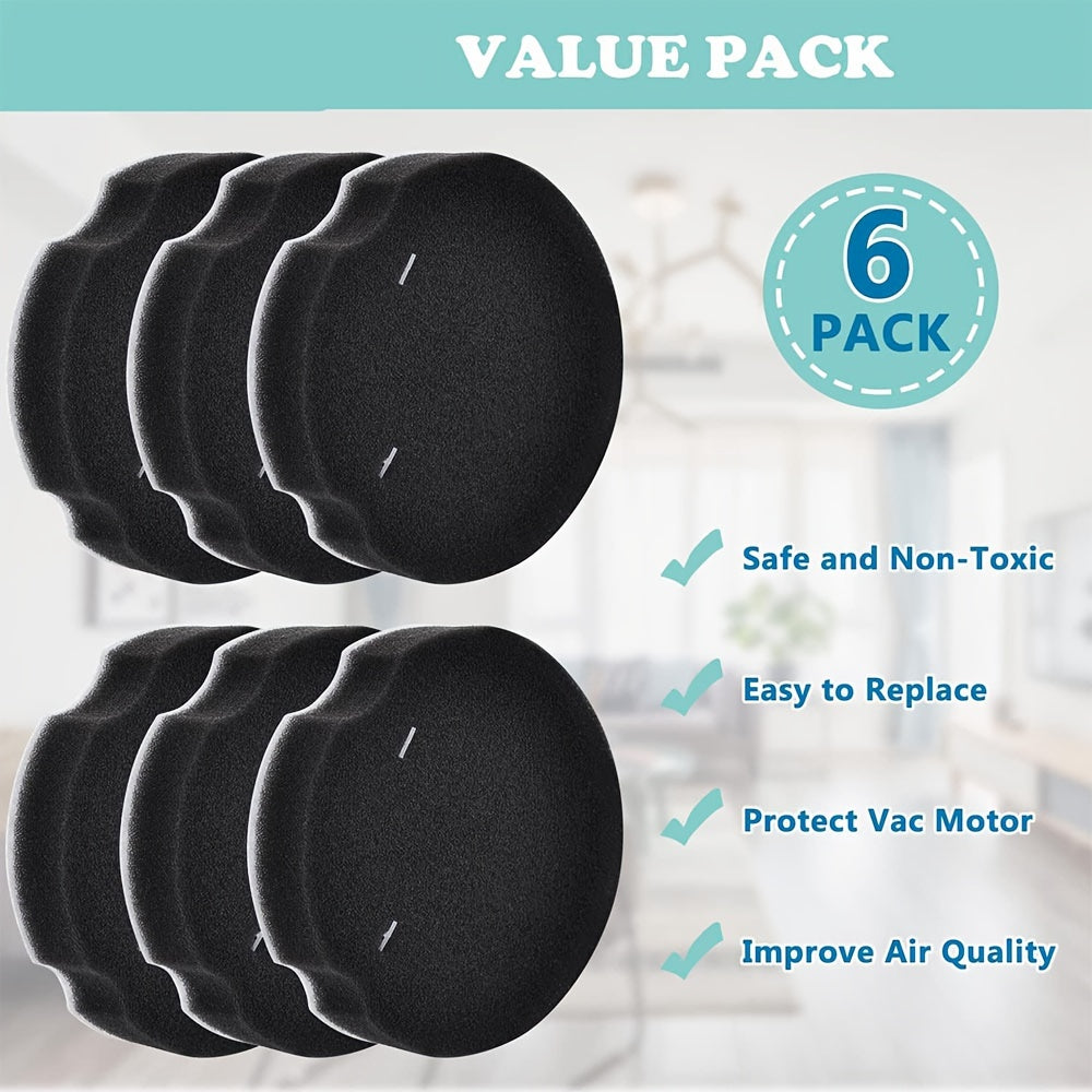 PowerForce va CleanView modellari uchun 6 ta polykarbonat vertikal changyutgich filtrlari