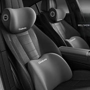Set of 2 Car Seat Neck and Lumbar Support Pillows with Adjustable Backrest