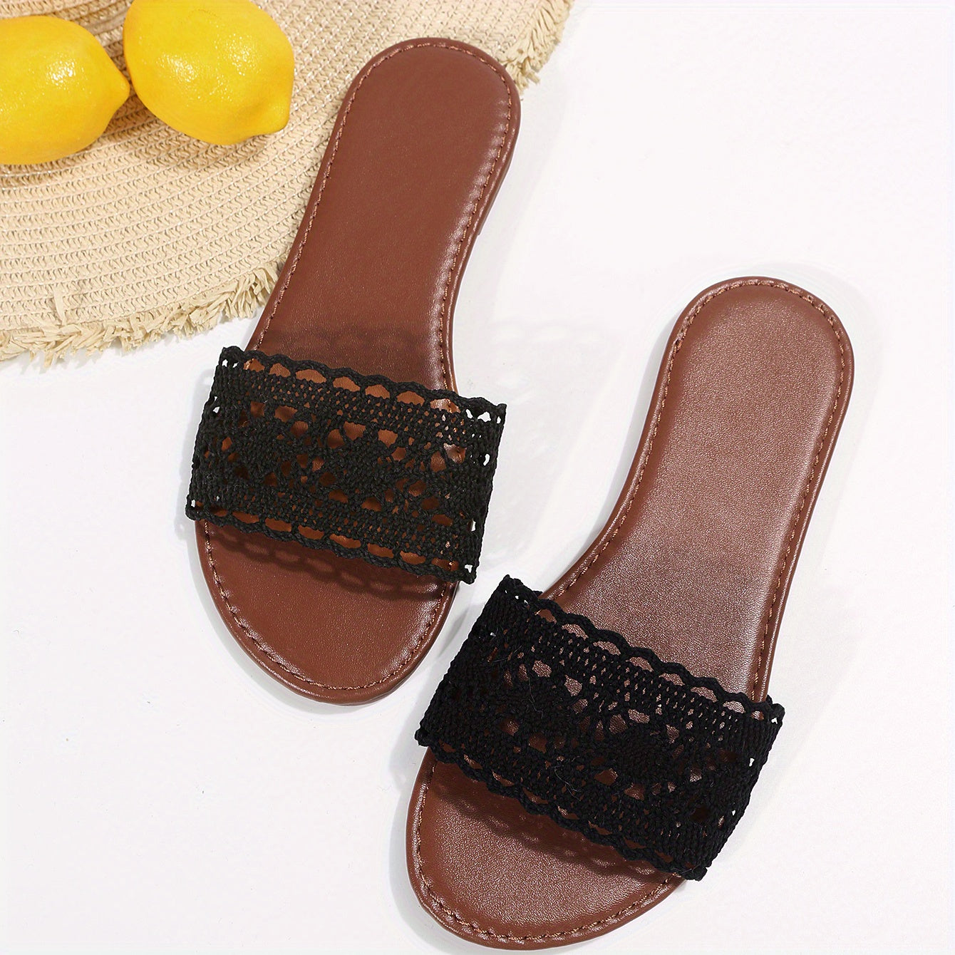 Women's Breathable Slide Sandals Lightweight Open Toe Summer Shoes