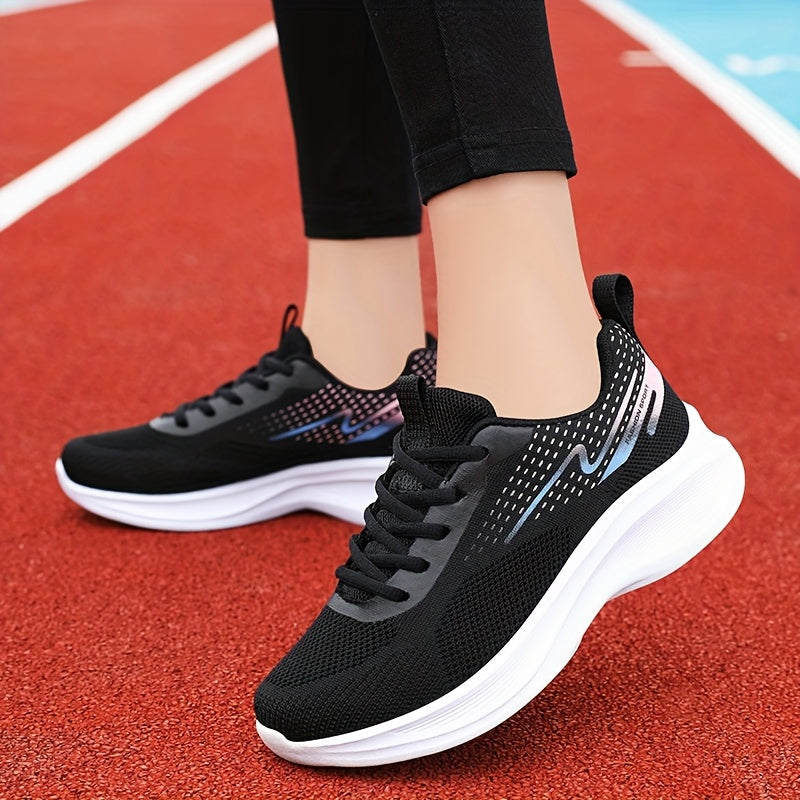 Women's Breathable Lightweight Walking Shoes Sneakers with Striped Design
