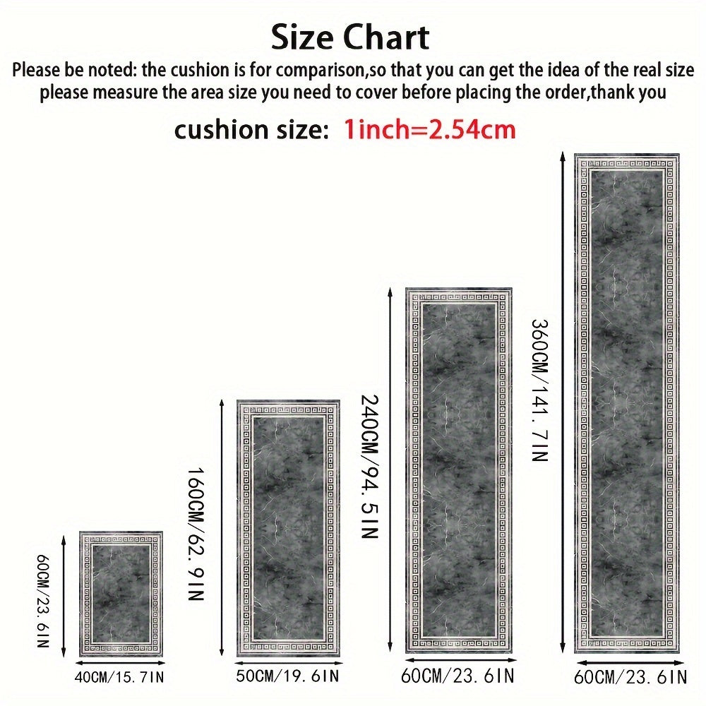 Нескользящий коврик из полиэстера, устойчивый к пятнам, для коридоров и ванных комнат