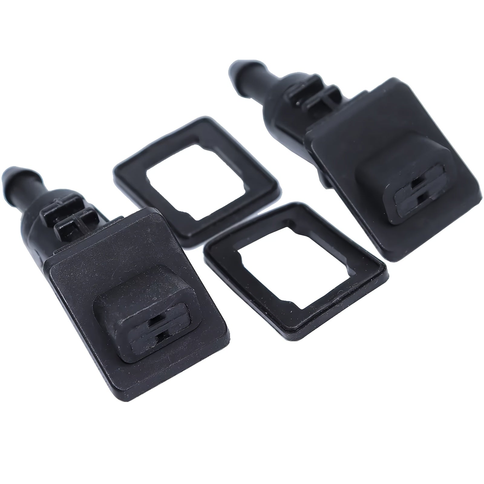 2-Pack Windshield Washer Nozzles ABS Plastic Black for Kia Ceed 2006-2012