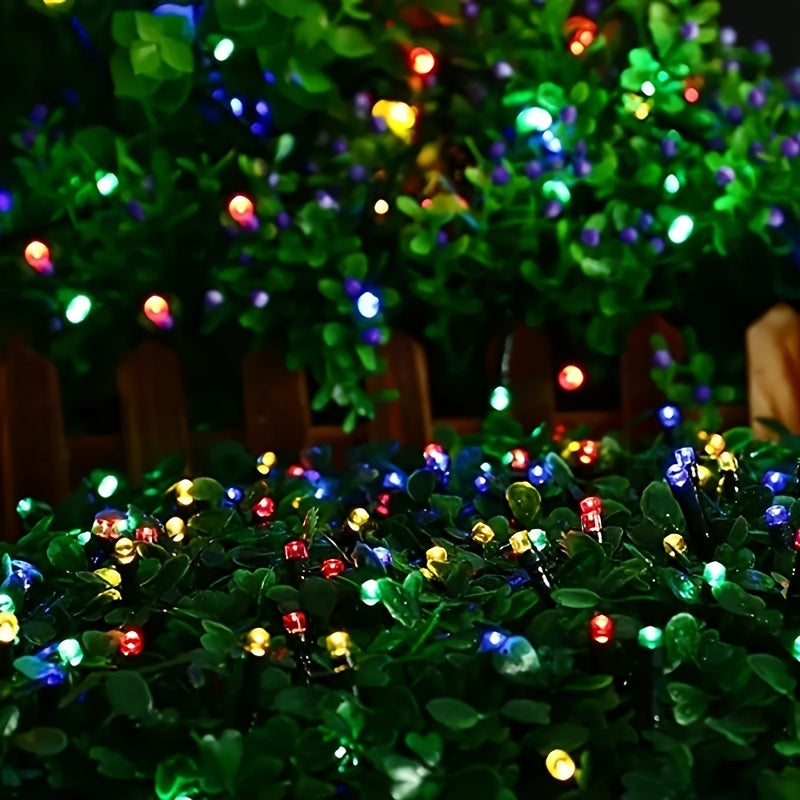 12m Solar String Lights 100 LEDs Multi Blink for Christmas Space Decor