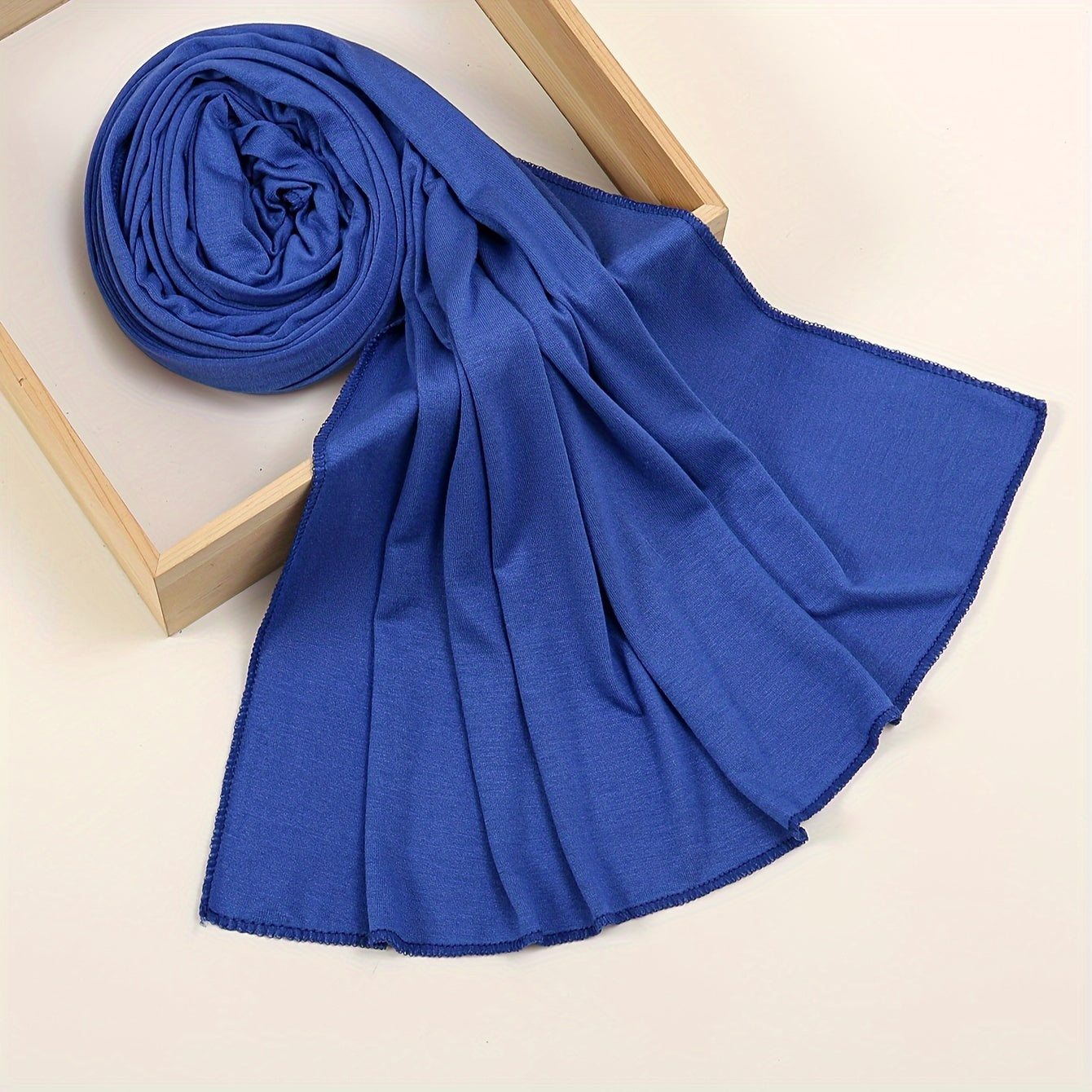 Windproof Sunscreen Shawl for Women Soft Breathable Muslim Hijab Solid Color