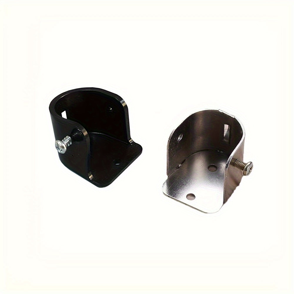 Set of 1 or 2 Curtain Rod Flange Fittings for Roman and Stainless Pipe Mounting