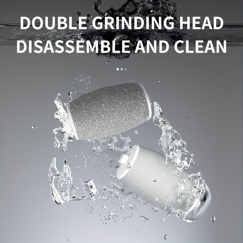 Электрическая щетка для ног с ЖК-дисплеем и 5 насадками для удаления омертвевшей кожи