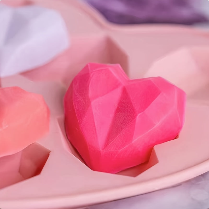 Heart-Shaped Silicone Mold for Fondant Chocolate Pudding Soap Candles