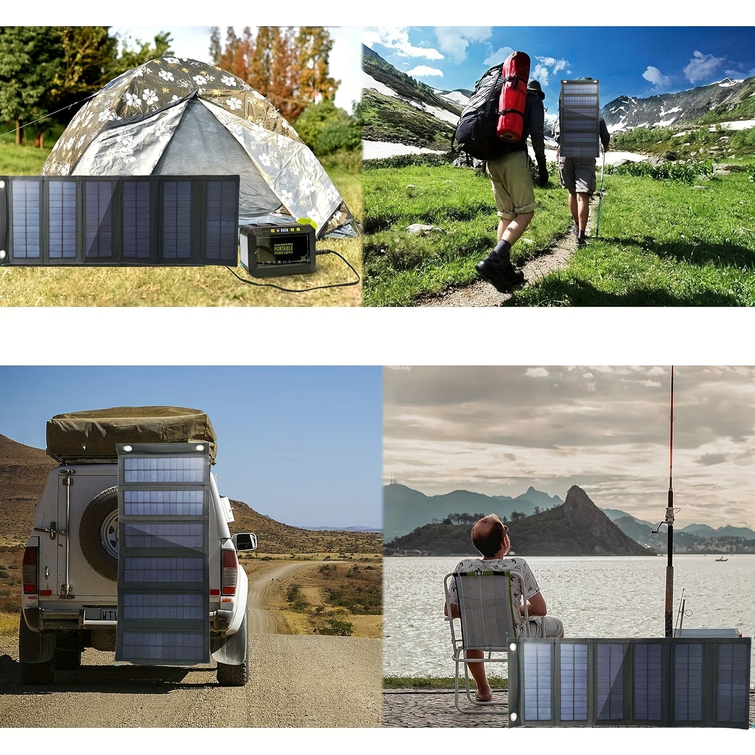 40W Foldable Solar Panel for Portable Power Stations and Outdoor Charging