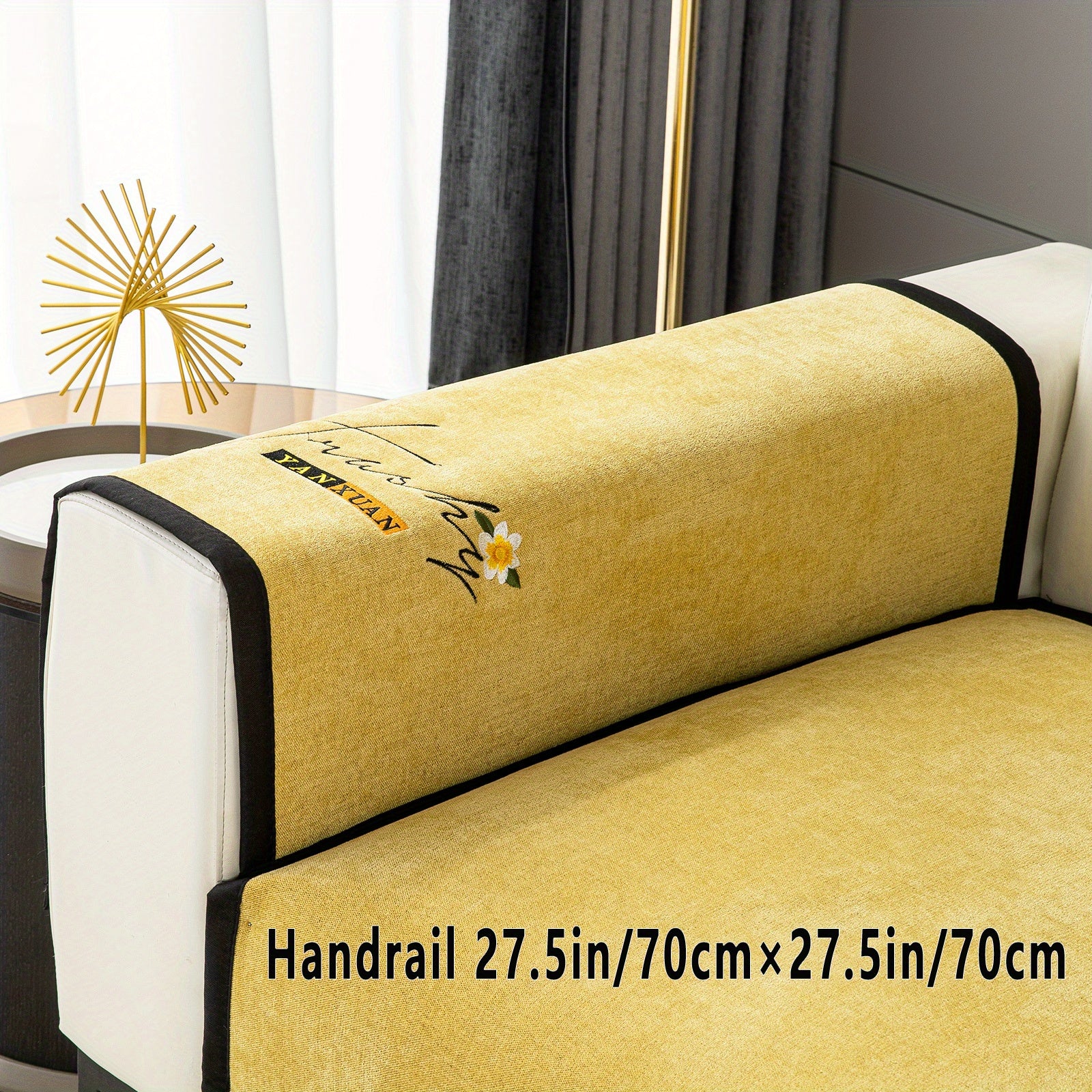 Chenille Sofa Slipcover All Seasons Protects Furniture and Enhances Home Decor