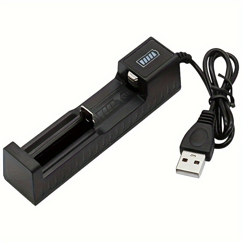 USB Dual 18650 Battery Charger for Rechargeable Lithium Batteries 4.2V Portable